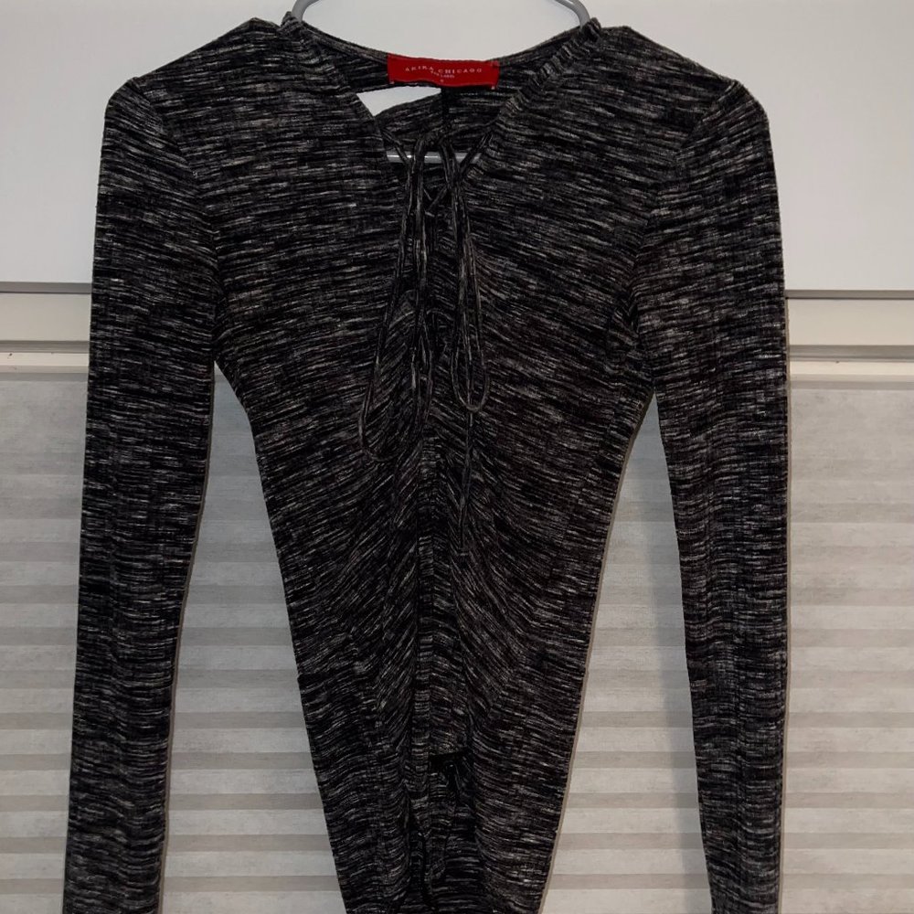 Amika Chicago Black Bodysuit